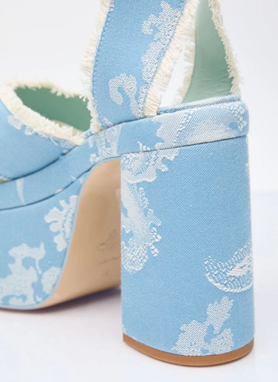 Shop Vivienne Westwood Women Olde London Platform Sandals In Blue