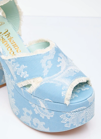 Shop Vivienne Westwood Women Olde London Platform Sandals In Blue