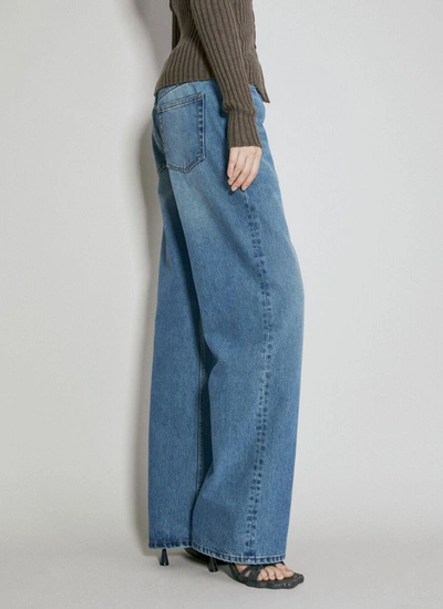 Shop Y/project Women Evergreen Y-belt Jeans In Blue