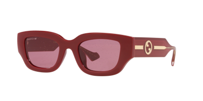 Shop Gucci Woman Sunglass Gg1558sk In Red