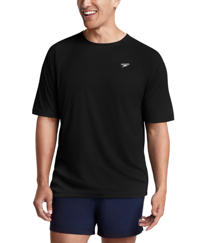 Shop Speedo Men's Easy Swim Logo T-shirt In  Black