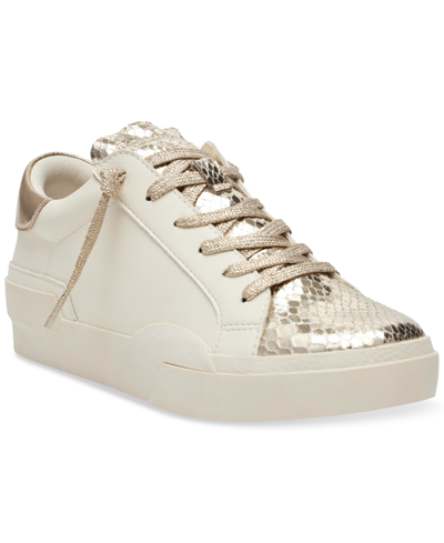 Shop Dv Dolce Vita Women's Helix Lace-up Low-top Sneakers In Gold Multi