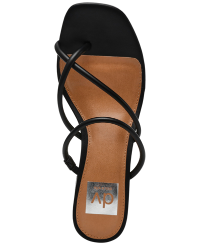 Shop Dv Dolce Vita Women's Lumena Strappy Slide Block-heel Sandals In Clear