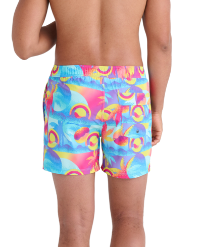 Shop Saxx Men's Oh Buoy 2n1 Coast 2 Coast Printed Volley 5" Swim Shorts In Coastcoast