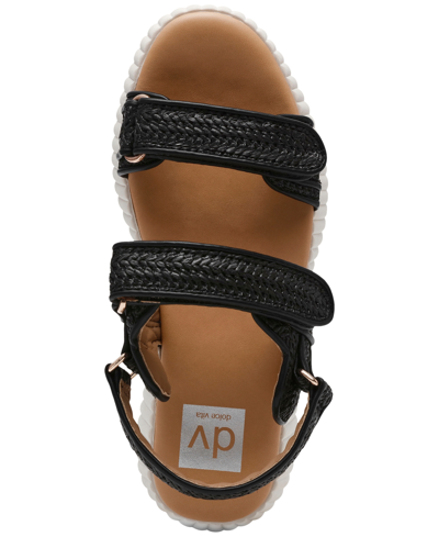 Shop Dv Dolce Vita Women's Fighter Sporty Platform Sandals In Black