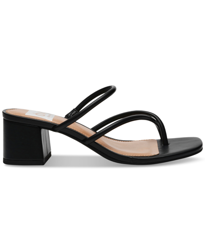 Shop Dv Dolce Vita Women's Lumena Strappy Slide Block-heel Sandals In Black