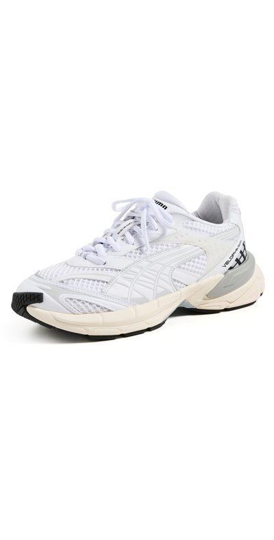 Shop Puma Velophasis Unisex Sneakers White-cool Mid Gray
