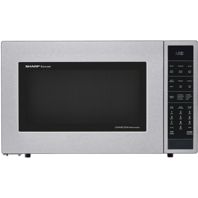 Shop Sharp 1.5 Cu. Ft. Stainless Countertop Convection Microwave In Grey