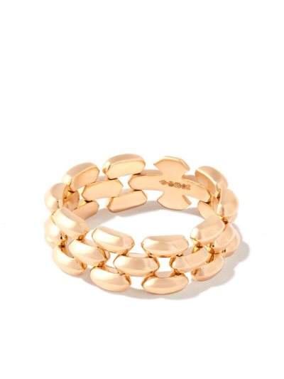 Shop Lizzie Mandler Fine Jewelry 18k Yellow Gold Three Row Cleo Ring