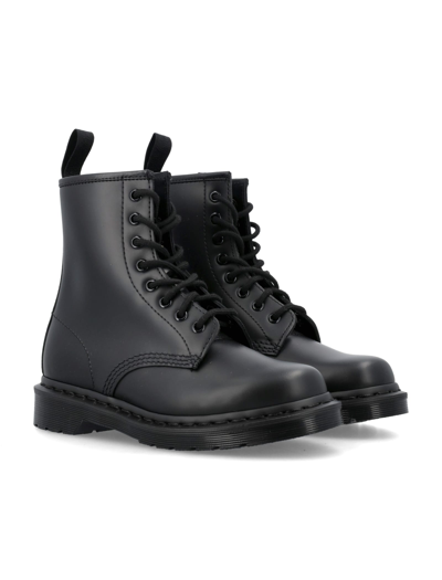Shop Dr. Martens' Mono Smooth Leather Ankle Boots In Black