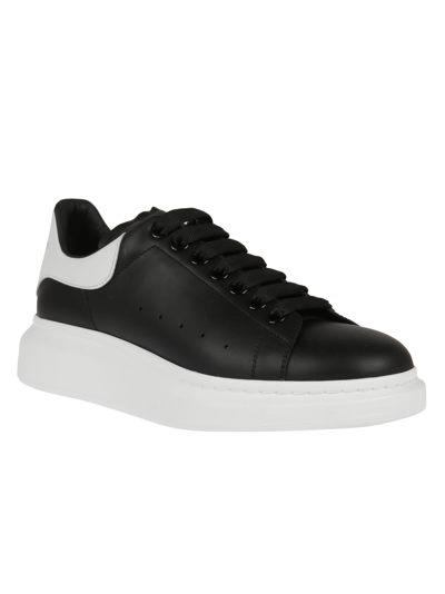 Shop Alexander Mcqueen Sneake Leath S.rubb. In Black /white