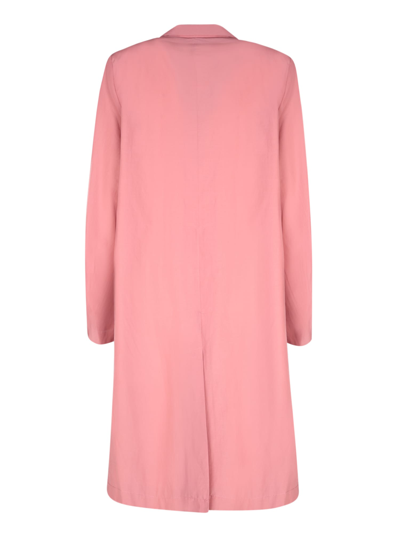 Shop Forte Forte Embroidery Salmon Duster Coat In Pink