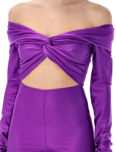 Shop The Andamane Kendall Cut-out Jumpsuit In Purple