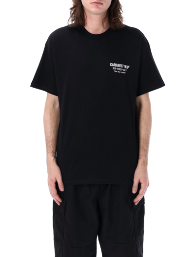 Shop Carhartt S/s Less Troubles T-shirt In Black