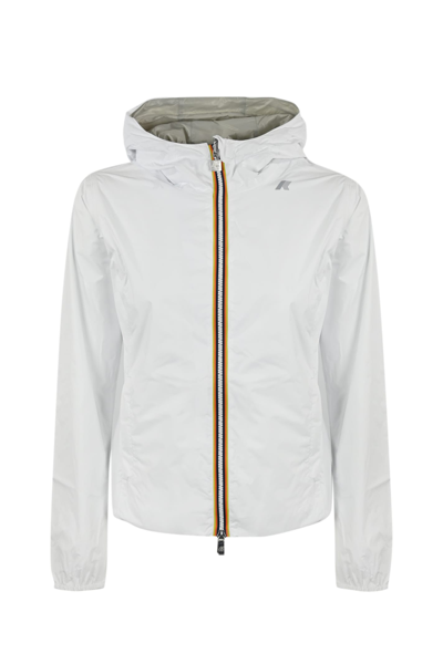 Shop K-way Lily Plus.2 Reversible Jacket In White-beige