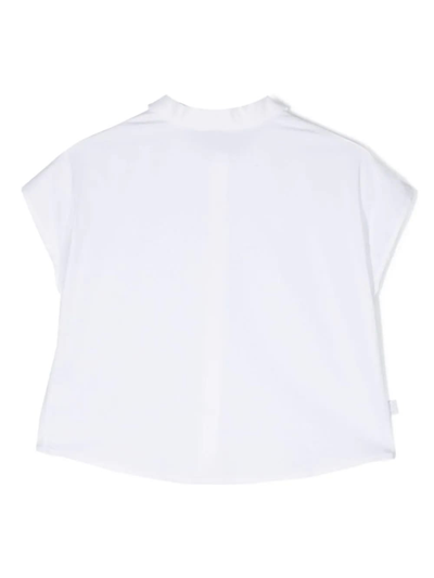 Shop Il Gufo Camicia Smanicata In White