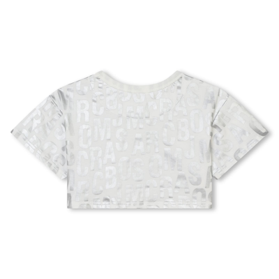 Shop Marc Jacobs T-shirt Con Stampa In Silver