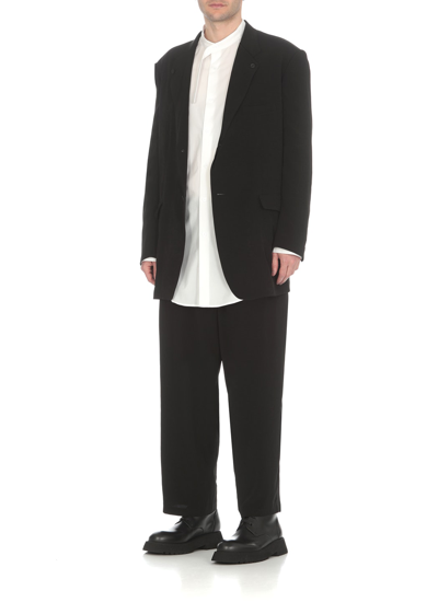 Shop Yohji Yamamoto Cotton Shirt In White