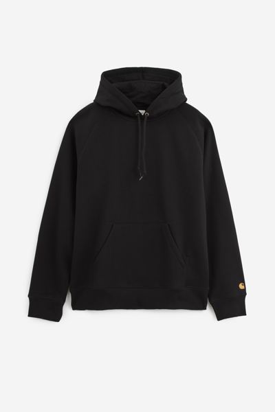 Shop Carhartt Hooded Chase Sweat Sweatshirt In Black