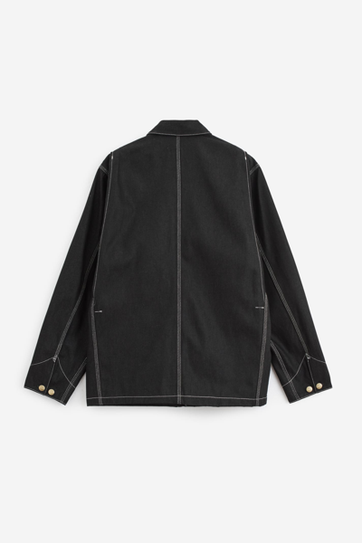 Shop Carhartt Og Chore Coat Jacket In Black