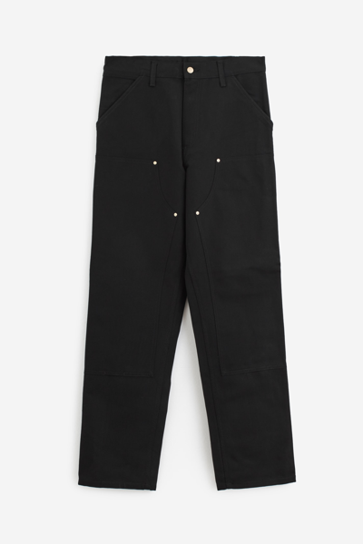 Shop Carhartt Double Knee Pants In Black