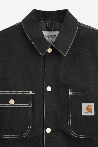 Shop Carhartt Og Chore Coat Jacket In Black