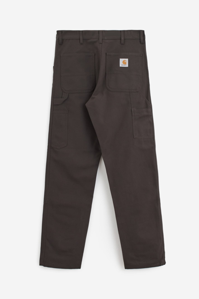 Shop Carhartt Double Knee Pants In Brown