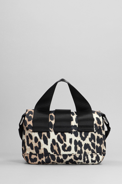 Shop Ganni Shoulder Bag In Animalier Polyester
