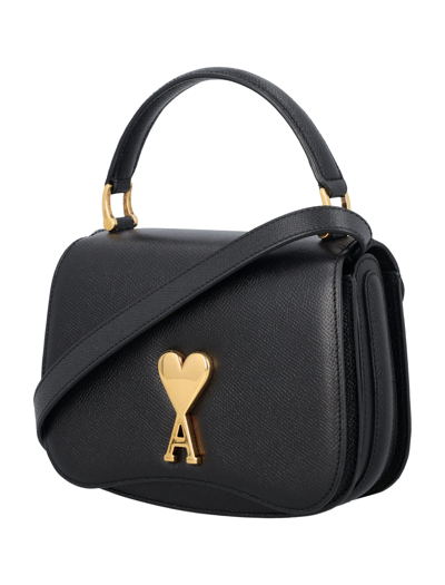 Shop Ami Alexandre Mattiussi Mini Paris Paris Bag In Black