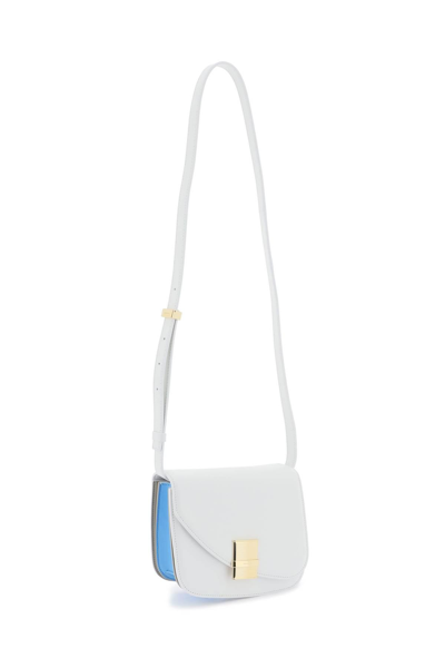 Shop Ferragamo Fiamma Crossbody Bag (s) In Light Blue,white