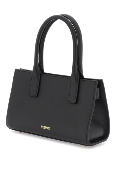 Shop Versace Small Medusa '95 Shopper Bag In Black