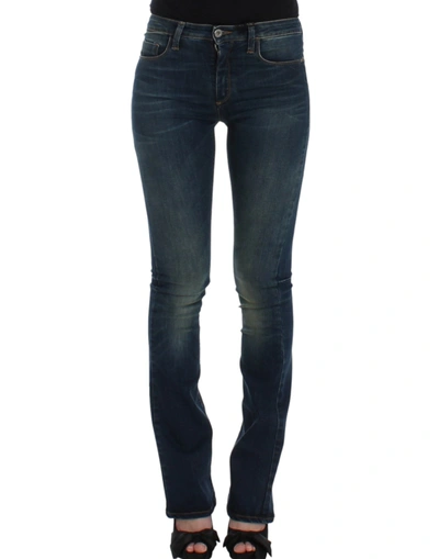 Shop Costume National Straight Leg Women's Jeans In Blue