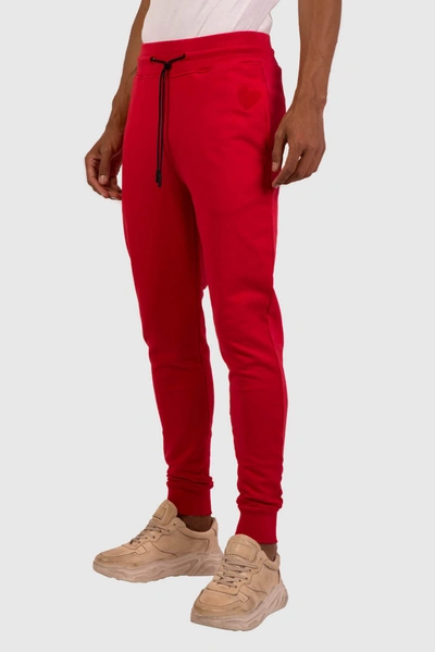 Shop Inimigo Classic Heart Sweatpants In Red