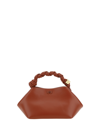 Shop Ganni Small Bou Handbag In Terra Cotta