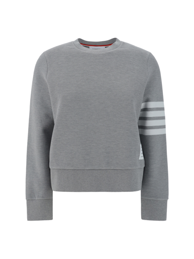 Shop Thom Browne Sweatshirt In Lt Grey