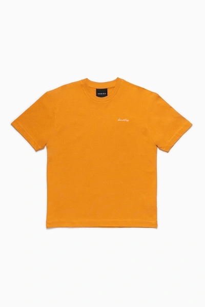 Shop Inimigo Heartless Embroidery Comfort T-shirt In Orange