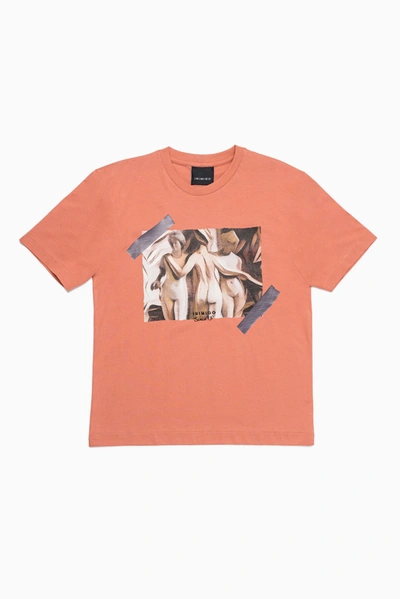 Shop Inimigo Glamour Cubism Comfort T-shirt In Orange