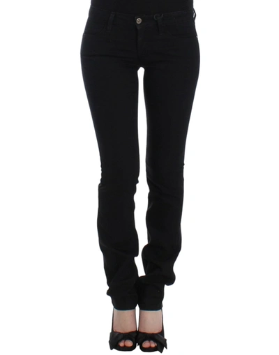 Shop Costume National Straight Leg Women's Jeans In Black