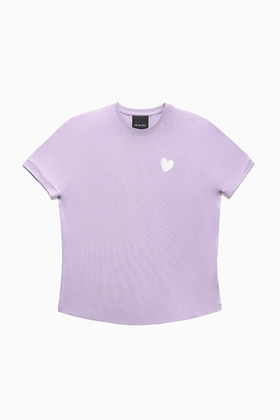 Shop Inimigo Contrast Heart T-shirt In Purple