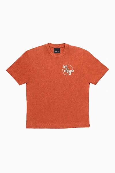 Shop Inimigo Retro Logo Comfort T-shirt In Orange
