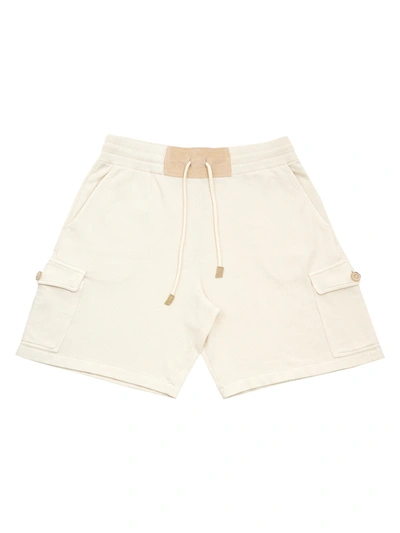 Shop Gran Sasso Short Sweatpants With Men's Pockets In White