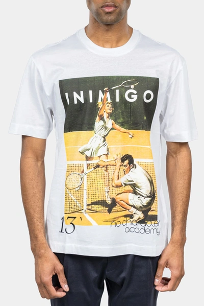 Shop Inimigo 13' Tennis Club Comfort T-shirt In White