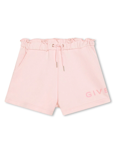 Shop Givenchy Shorts Con Logo In Pink