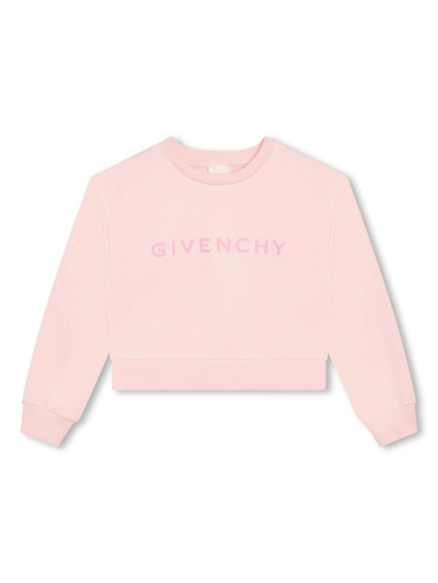 Shop Givenchy Felpa Con Logo In Pink