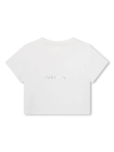Shop Givenchy T-shirt Con Motivo 4g In Metallo In White