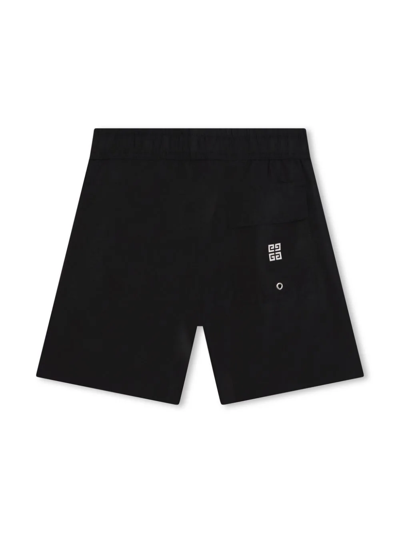 Shop Givenchy Shorts Da Bagno Con Logo In Black