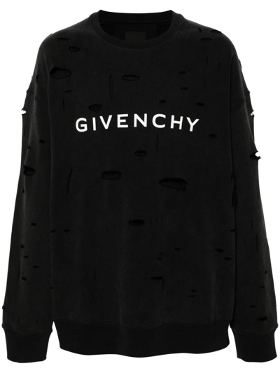 Shop Givenchy Felpa Con Logo In Black