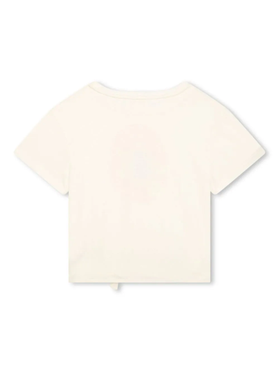 Shop Chloé T-shirt Con Stampa In White