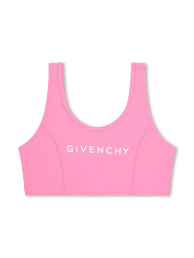 Shop Givenchy Costume A Due Pezzi Con Logo In Pink