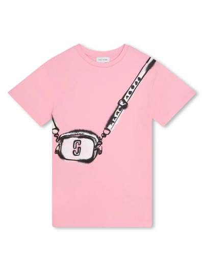 Shop Marc Jacobs Abito Corto Con Stampa Snapshot In Pink